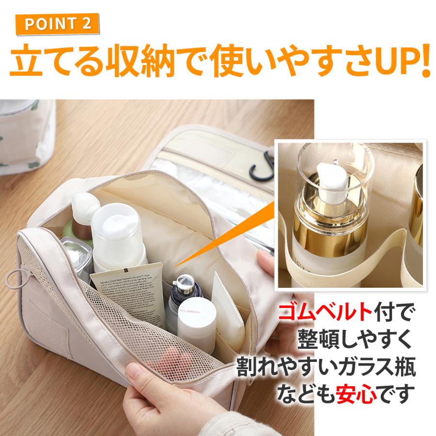 トラベルポーチ 吊り下げ 収納 おしゃれ パッキング ポーチ 圧縮