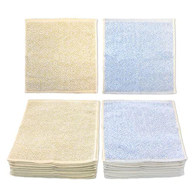 洗い替え便利な 綿100％ ミニタオル 2色50枚組 お徳用 掃除 ふきん ダスター 杢調 ハンカチ モップ、雑巾