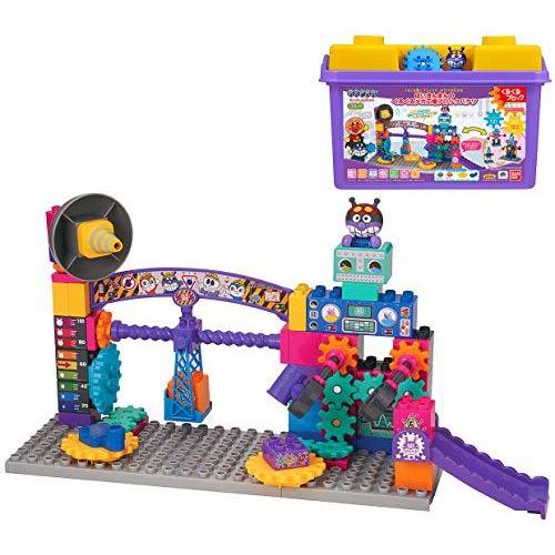 BlockLabo ブロックラボ アンパンマン ばいきんまんのくるくるメカ工場ブロックバケツ