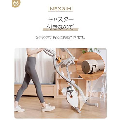 zepan&Nexgim AI フィットネスバイク 折りたたみ可能 省スペース 初学者 家庭用エアロ バイク 【 マグネット式 静音設計 APP MG