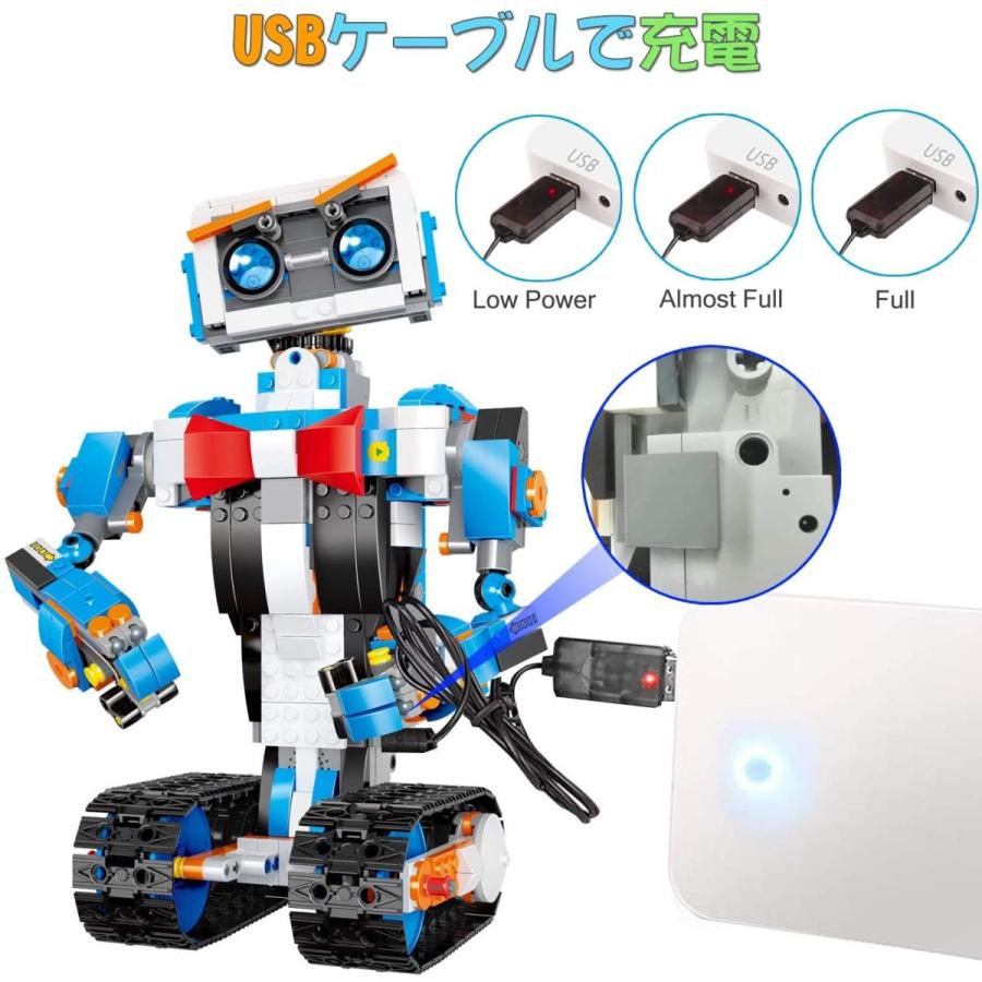 新しく着き 組み立てビルディングブロックロボット子供用ビルディングブロックおもちゃ リモートコントロールおよびapp制御エンジニアリングサイエンス教育組 Clone Beecorp Com Br