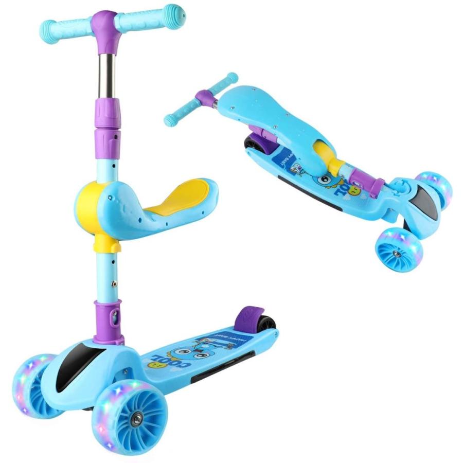 最大66 Offクーポン Flycreat キッズスクーター キックボード ペダルなし自転車 2way 子供用 乗用玩具 3輪 4階段調節可能 2 13歳に向け Le Kobedenshi Sakura Ne Jp