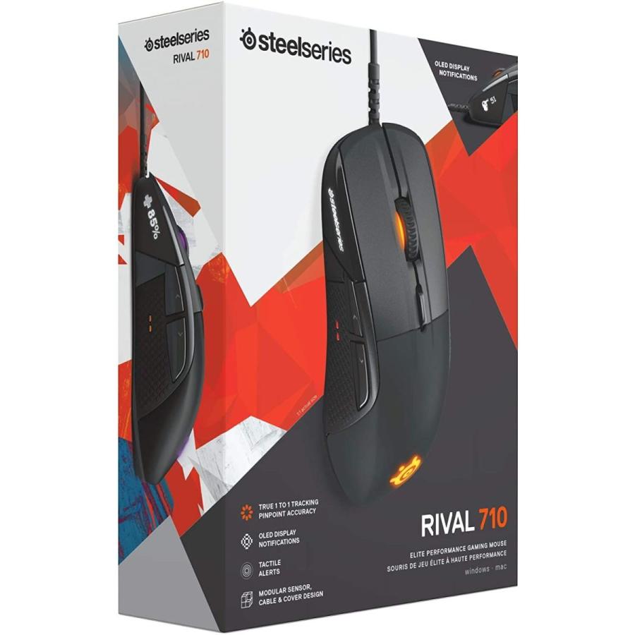 国内正規品ゲーミングマウス SteelSeries Rival 710 62334 タクタイル ...