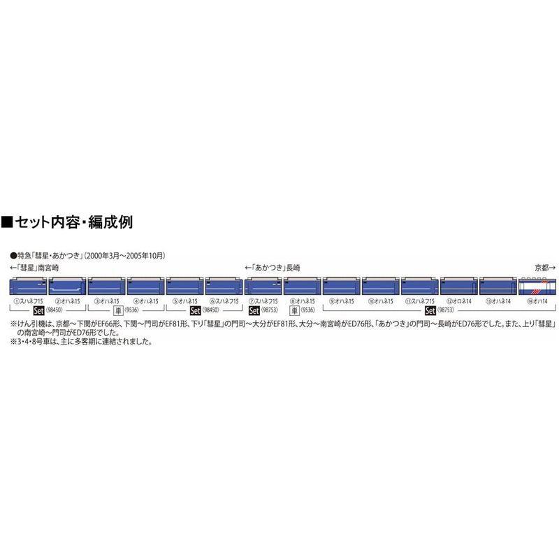 TOMIX Nゲージ JR 14系15形 特急寝台客車 彗星 セット 98450 鉄道模型 客車 青 Nゲージ JR 14系15形 特急寝台客車 彗星 セット 鉄道模型 客車 青