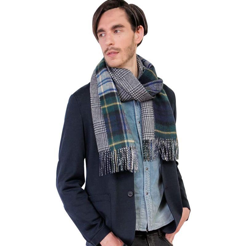 マフラー カシミア マフラー カシミヤ F ネイビー グリーン 大判 ロング 男性 100 ストール チェック チェック柄 メンズ 厚手 財布 帽子 ファッション小物 柔らかい Www Ideas Cafh Org