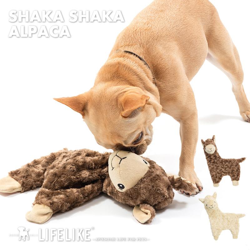 LIFELIKE 犬 おもちゃ ぬいぐるみ 玩具 高い素材 音が鳴る 噛む 小型犬 ビッグ 中型犬 アルパカ 大型犬 シャカシャカ 日本全国 送料無料