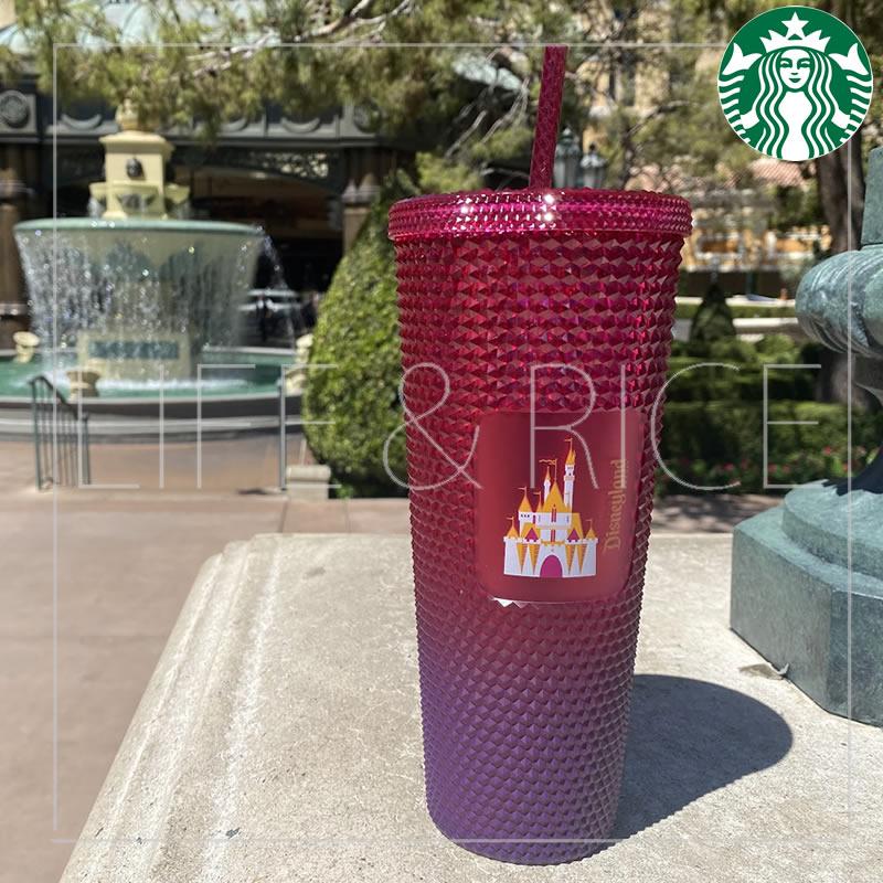 北米スタバ ★ カリフォルニア Disneyland コールドカップ(パープル) スターバックス カリフォルニアディズニー限定品 STARBUCKS