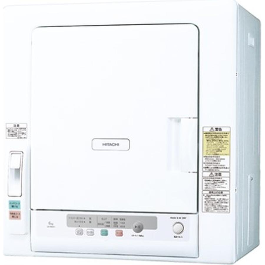 日立（HITACHI） 衣類乾燥機 乾燥容量6kg DE-N60HV-W ピュアホワイト
