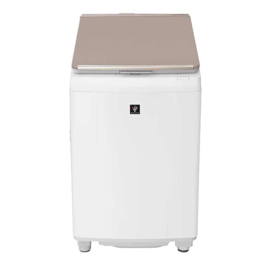 (4/15〜19での発送)SHARP 縦型 洗濯乾燥機 容量8kg SHARP（シャープ） タテ型洗濯乾燥機 穴なし槽シリーズ｜ES-TX8K-W