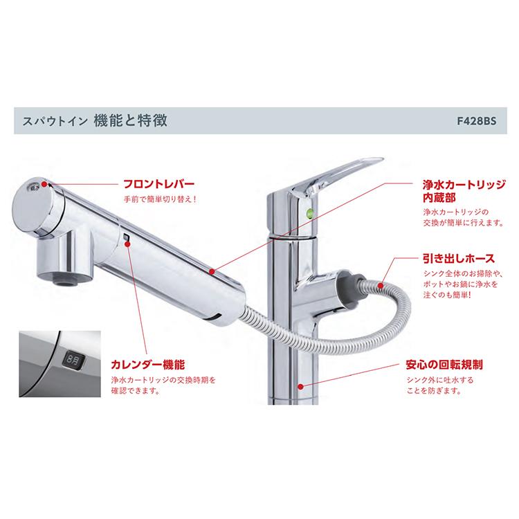 クリンスイ 三菱ケミカル・クリンスイ Cleansui F428BS ビルトイン