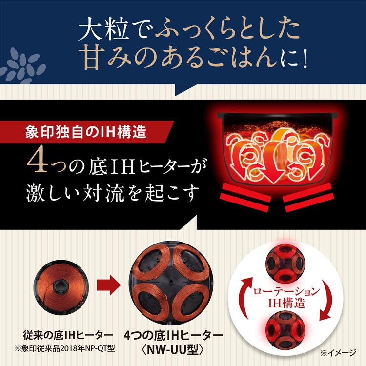 象印（ZOJIRUSHI） ZOZIRUSHI 炊飯器 圧力IH炊飯ジャー 4合炊き 炎舞