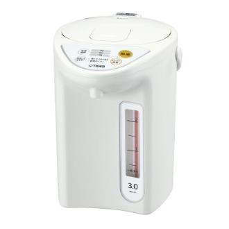 美品❗️新型2026年購入、2025年製タイガー 電気ポット 3L、白、蒸気レス タイガー魔法瓶 電気ポット タイガー 3l 蒸気レス 湯沸かしポット 小型