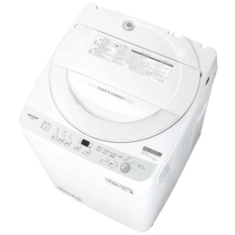 SHARP（シャープ） 全自動洗濯機 ES-GE6J-S 洗濯・脱水容量6kg 