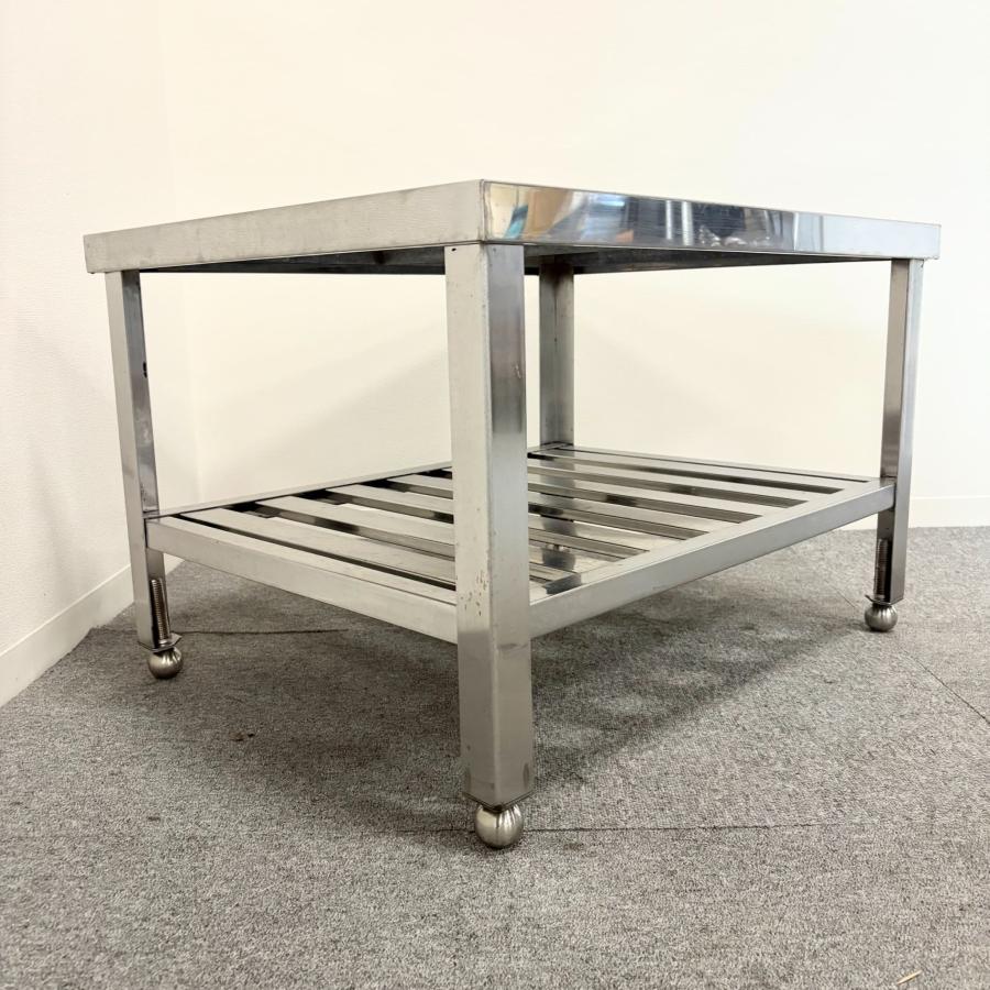 直接引取限定(愛知県)】ステンレス作業台/幅750mm×奥行600mm×高さ500mm