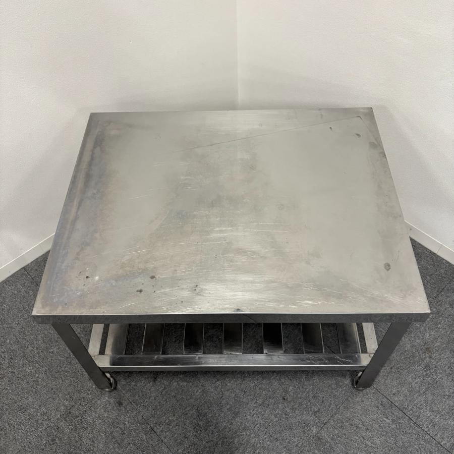 直接引取限定(愛知県)】ステンレス作業台/幅750mm×奥行600mm×高さ500mm