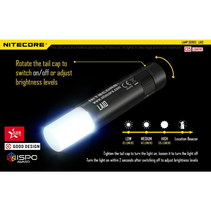 NITECORE LA10 ナイトコア LEDキーライト 懐中電灯 ミニランタン NITECORE LA10 ナイトコア LEDキーライト 懐中電灯 ミニランタン