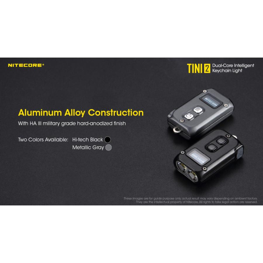 NITECORE（ナイトコア） TINI2 (グレー) 小型でパワフルな小型軽量多