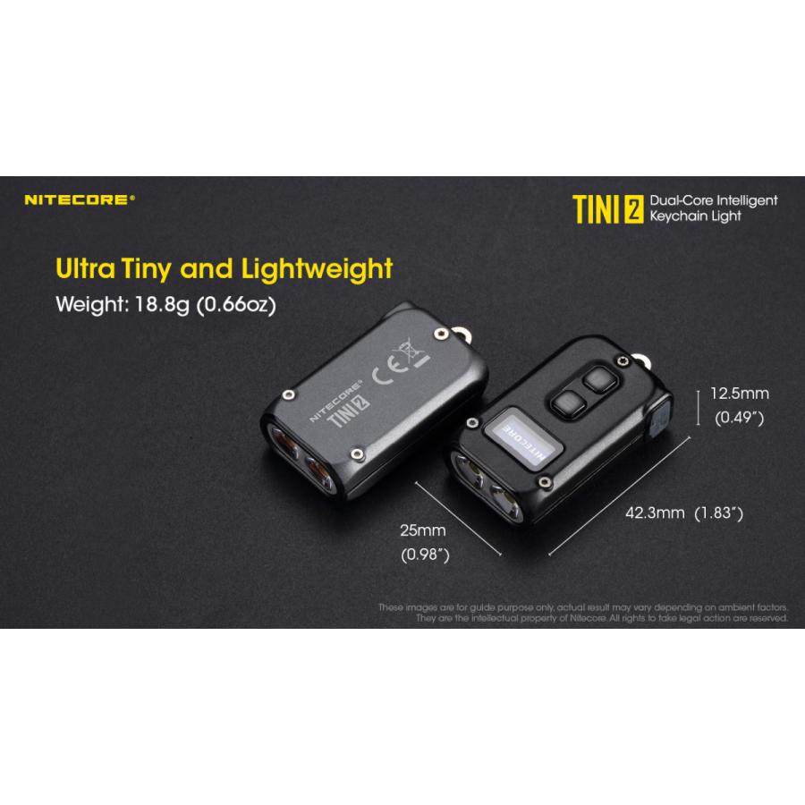 NITECORE TINI2 小型でパワフルな小型軽量多機能ライト NITECORE（ナイトコア） TINI2 (グレー) 小型でパワフルな小型軽量多