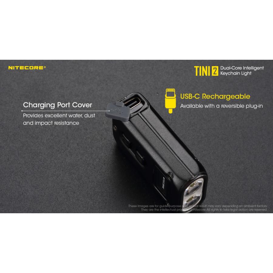 NITECORE（ナイトコア） TINI2 (ブラック) 小型でパワフルな小型軽量多
