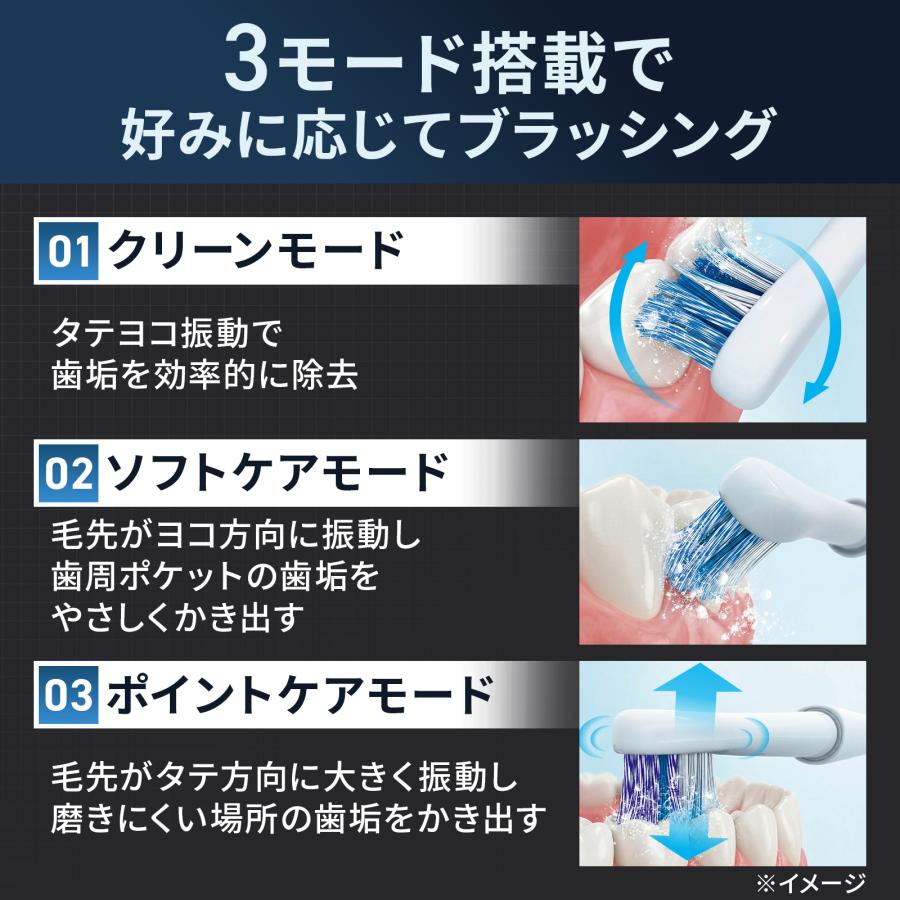 オムロン（OMRON） 公式 音波式電動歯ブラシ HT-B3221-JT シルバー