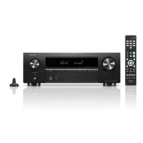 デノン Denon AVR-X580BT 5.2ch AVサラウンドレシーバー 8K Ultra HD、HDR10+、 eARC対応/ブラック | 