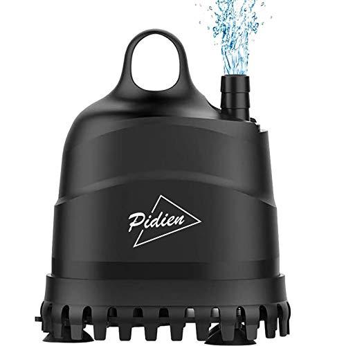 PiDiEn 水中ポンプ 水槽 排水ポンプ プール 水抜きポンプ 給水 水換え 循環ポンプ 底部入水式 吐出量1200L/H 最大揚程1.8M の商品画像