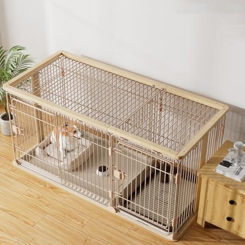 犬 ゲージ 幅146×奥行68×高さ70cm 屋根付き 犬サークルトイレ付き Amazon | Petnniko 犬 ケージ 犬 ゲージ 犬ゲージ 幅146×奥行68