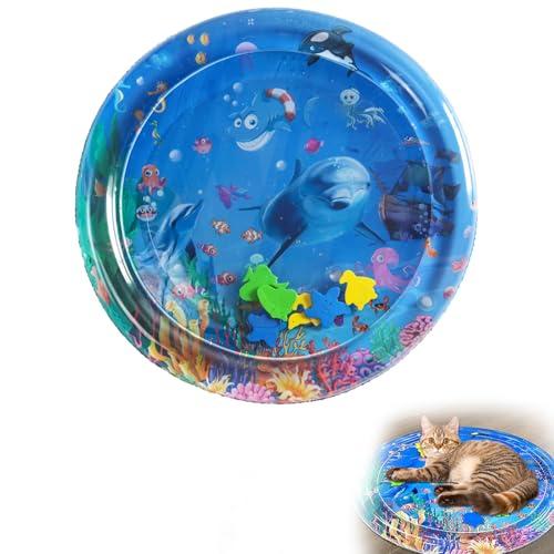 BEAUTY PLAYER 猫 犬 ウォーター ベッド ペット ウォーターマット 猫用 用水感覚プレイマット 直径65cm 厚みあり PVC素材 の商品画像