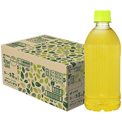 伊藤園 ラベルレス おーいお茶 緑茶 カフェインゼロ 470ｍl×24本 | 