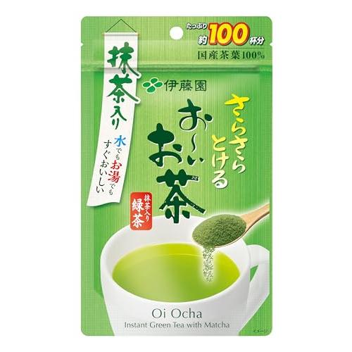伊藤園 おーいお茶 抹茶入り緑茶 粉末 80g チャック付き袋タイプ