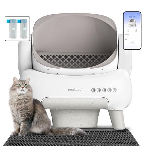 Neakasa 全自動猫トイレ 開放式広々設計 完全密封消臭 専用アプリ遠隔管理 Neakasa 全自動猫トイレ 開放式広々設計 完全密封消臭 専用アプリ遠隔