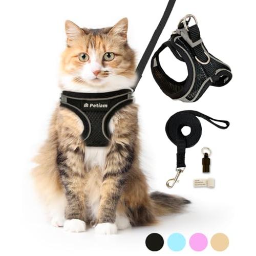 シリーズ累計2万個突破) Petiam 猫 ハーネス リード 猫用 抜けない