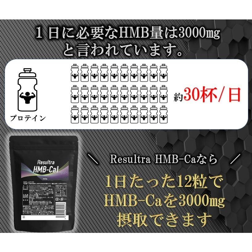 HMB サプリ HMBカルシウム サプリメント 高純度 90000mg 1袋 360タブレット Resultra リザルトラ 30日分｜life-shop-mcm｜03