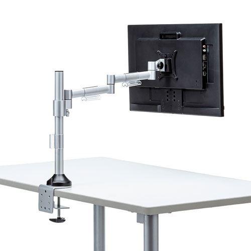 サンワサプライ 水平多関節液晶モニタアーム(H420 1面) CR-LA1801 CR