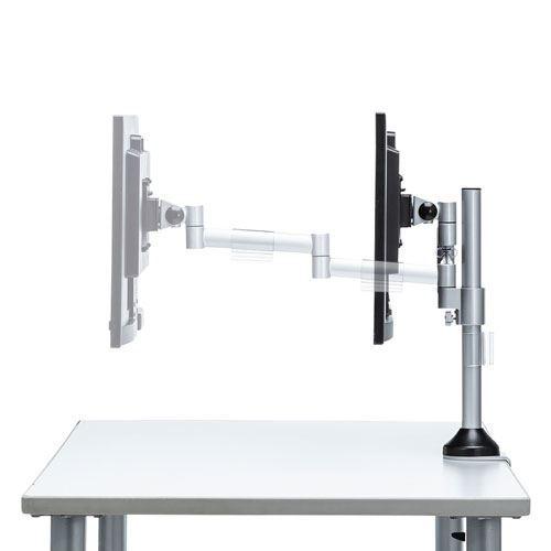 サンワサプライ 水平多関節液晶モニタアーム(H420 1面) CR-LA1801 CR