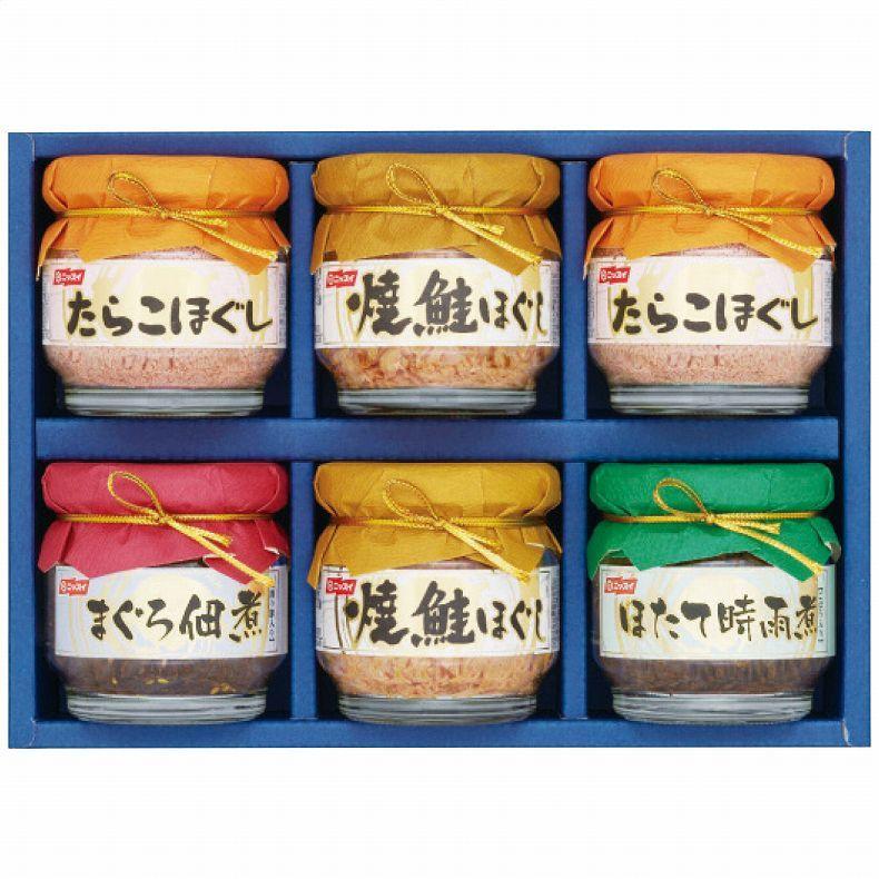 ニッスイ 瓶詰ギフト Ba 30b 進物 贈り物 おしゃれ 食品 缶詰 魚介類 海産物 焼鮭ほぐし たらこほぐし まぐろ佃煮 ほたて時雨煮 Apide4267 019 Apide4267 019 ライフスタイルラボ 通販 Yahoo ショッピング