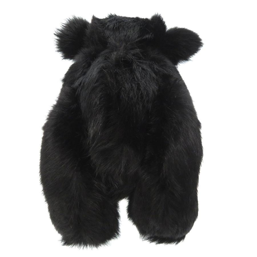未使用 グッチ テディベア ファー ブラック クマ ぬいぐるみ 黒 0160