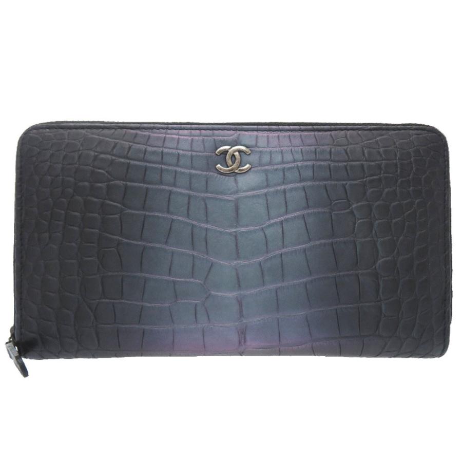新品同様 シャネル アリゲーターマット ネイビー 26番台 ココマーク ラウンドファスナー 長財布 財布 紺 0025 Chanel メンズ クロコダイル 2h0025ebso6 Life Time ヤフーshop 通販 Yahoo ショッピング
