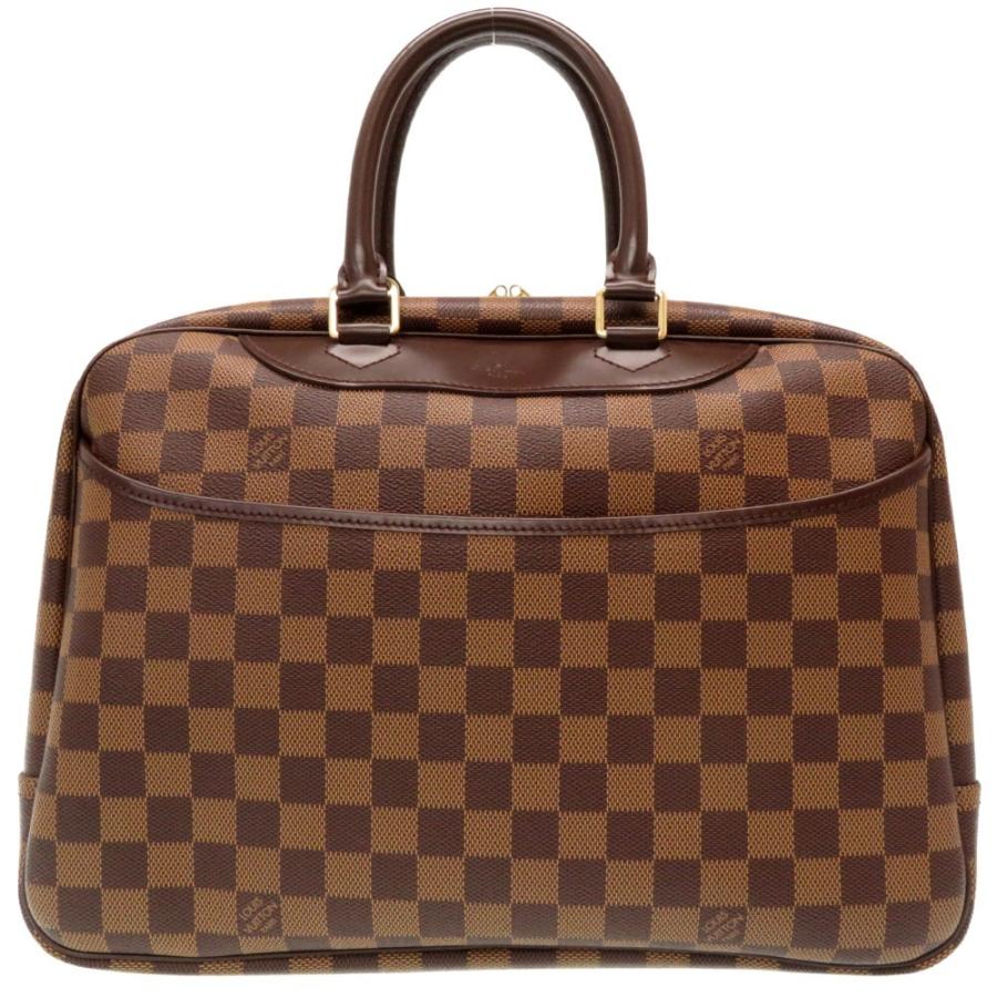 新品同様 SPオーダー ルイ ヴィトン ダミエ ドーヴィル N47272 ボーリングバッグ ハンドバッグ LV 0095 LOUIS