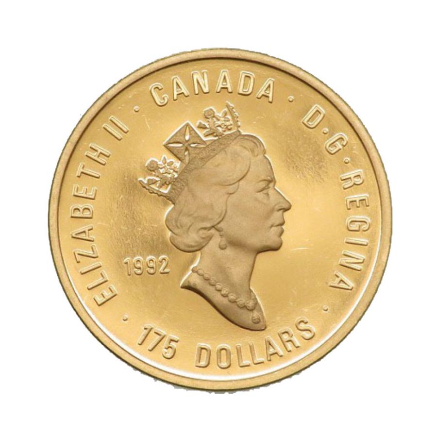 美品 カナダ 175ドル オリンピック100周年 トーチの通過 K21.6イエローゴールド メダル コイン 金貨 0158 アンティーク
