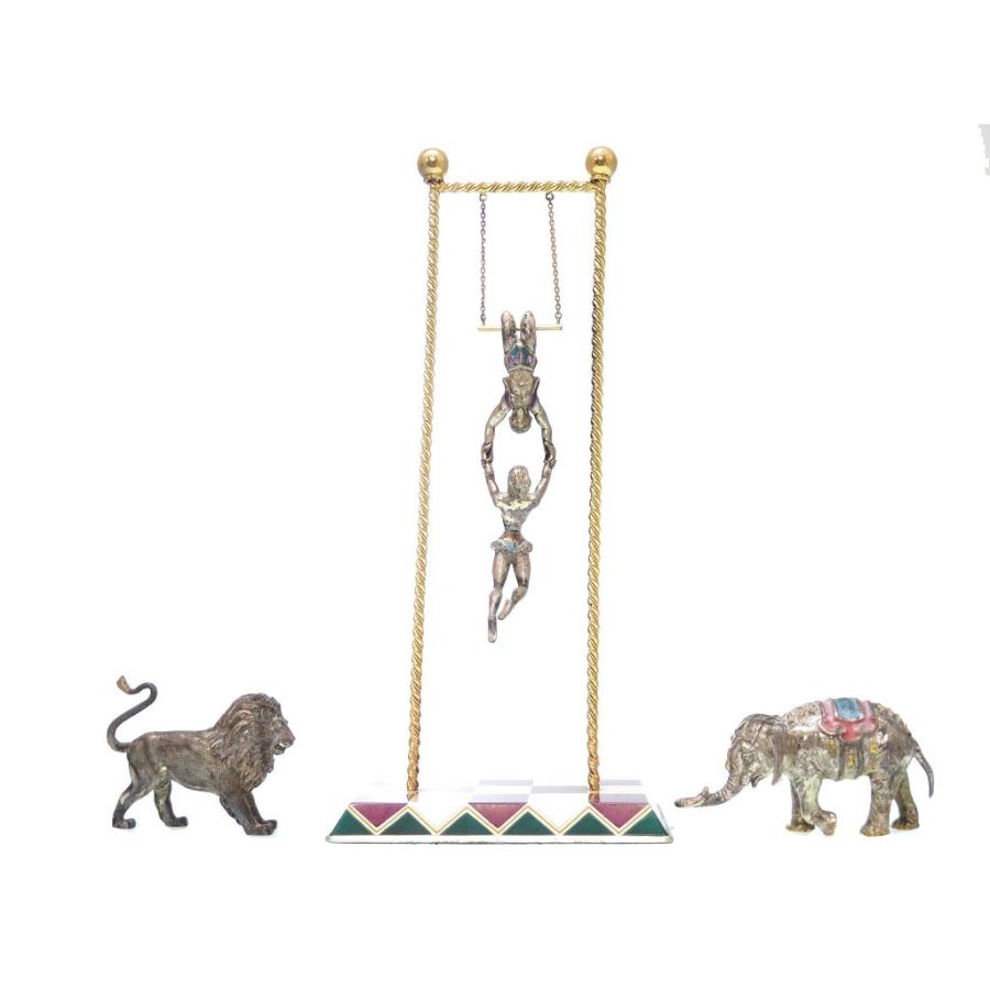 再再販 希少 ティファニー アンティーク サーカス セット オブジェ ゾウ ライオン 置物 美術品 シルバー 925 0450 総重量約2716 6g 格安 Raloffshore Com