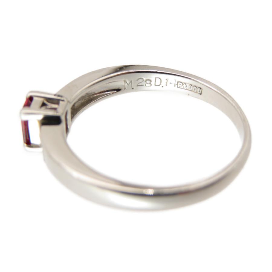 ☆セール 美品 ディオール ルビー0.28ct / ダイヤ0.14ct Pt900 リング