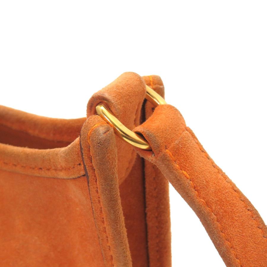 【本物保証】 布袋付 エルメス HERMES エヴリンTPM ショルダーバッグ ドブリス スエード オレンジ □H刻印 エヴリン エルメス HERMES エヴリンTPM ショルダーバッグ ドブリス