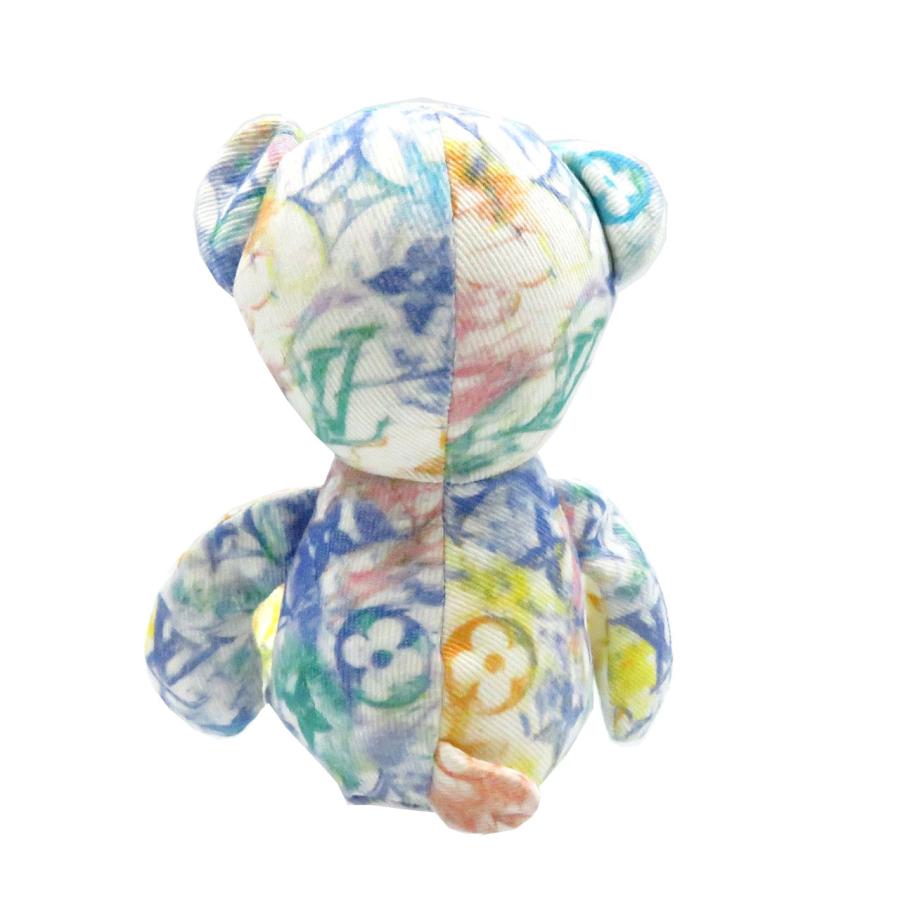 新品同様 ルイヴィトン モノグラム ドゥドゥ ルイ GI0502 ぬいぐるみ オーガニックコットン ブルー LV 0209 LOUIS VUITTONの画像