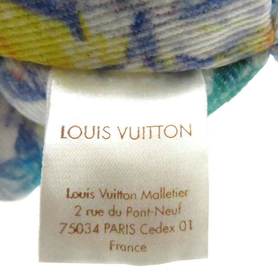 新品同様 ルイヴィトン モノグラム ドゥドゥ ルイ GI0502 ぬいぐるみ オーガニックコットン ブルー LV 0209 LOUIS VUITTONの画像