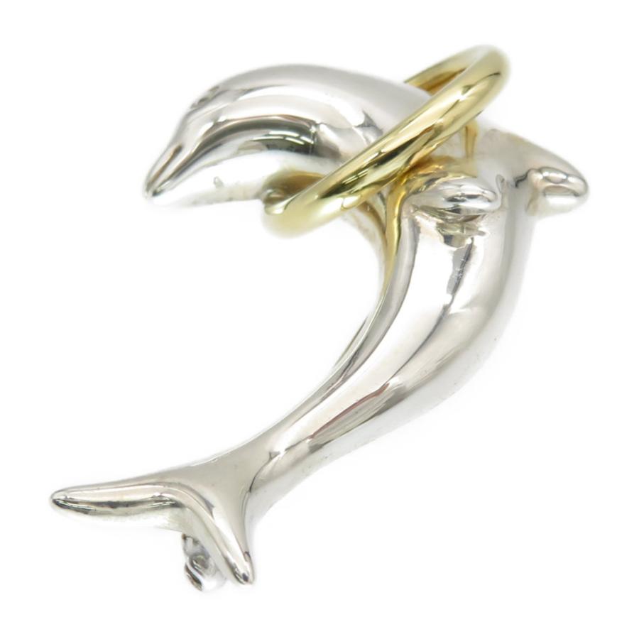 TIFFANY&Co.（ティファニー） 美品 イルカ ブローチ ドルフィン K18YG