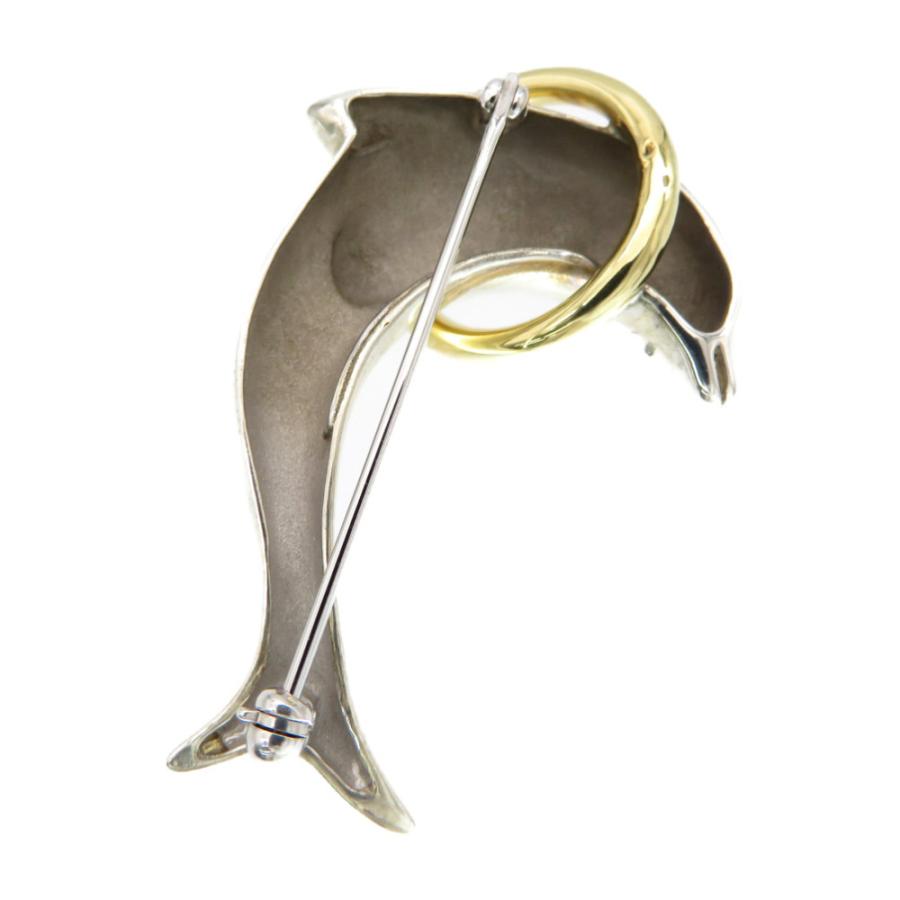 TIFFANY&Co.（ティファニー） 美品 イルカ ブローチ ドルフィン K18YG