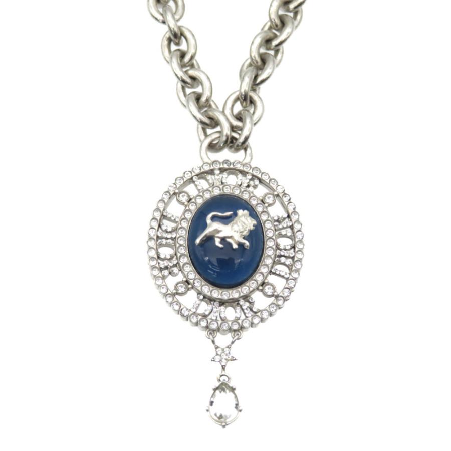 美品 ディオール ピーター ドイグ Dior And ネックレス クリスタル Peter Doig Dior シルバー925 クリスタル ネックレス