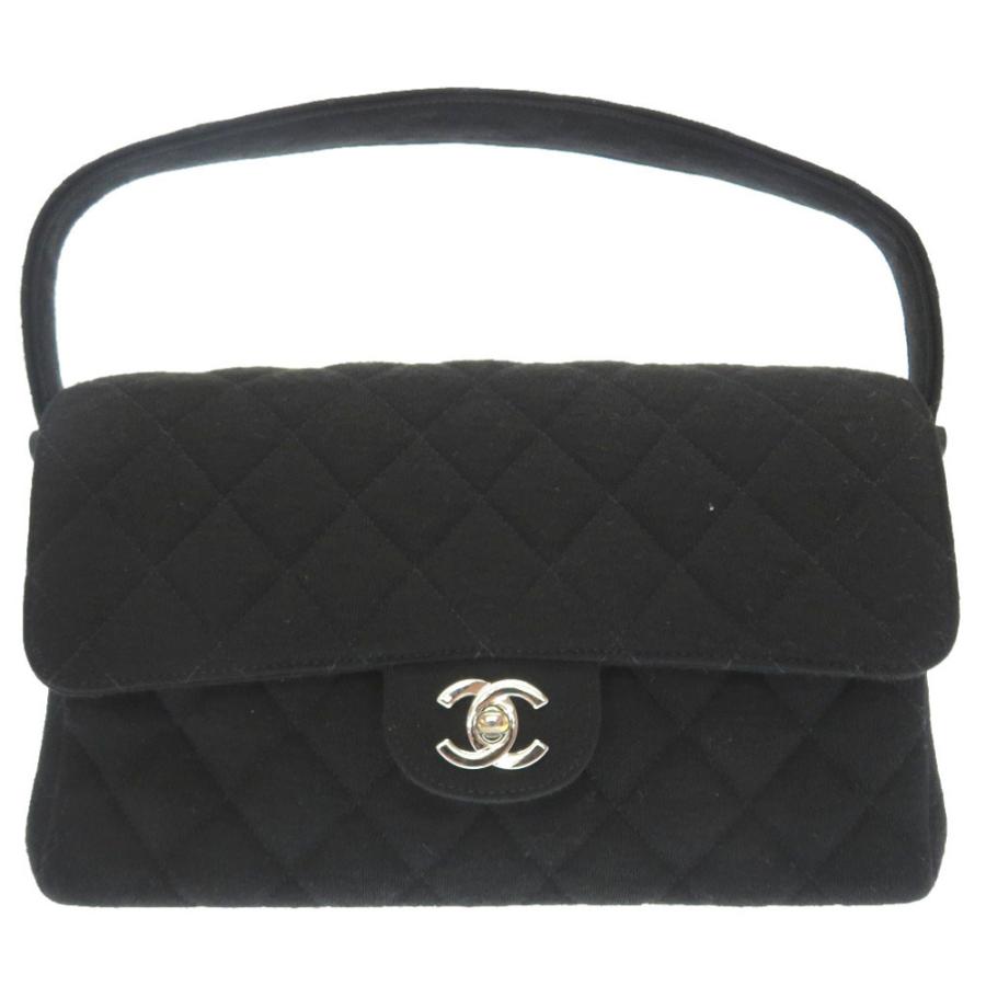 CHANEL 美品 シャネル ダブルフェイス マトラッセ ジャージ ブラック 
