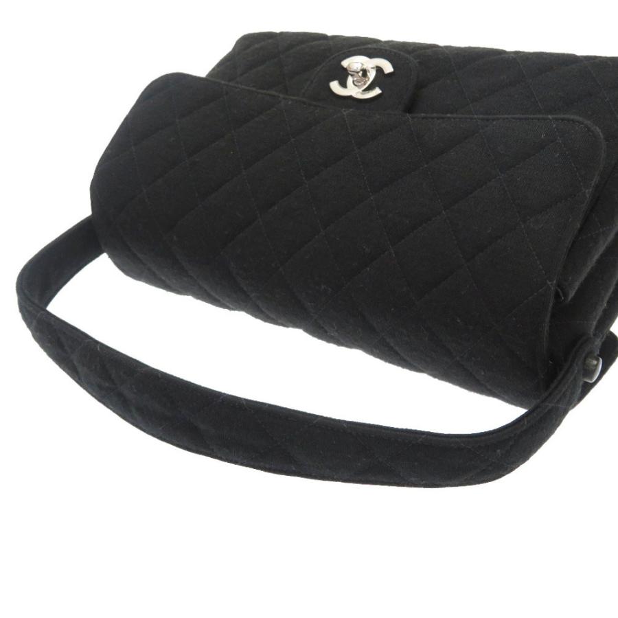 CHANEL 美品 シャネル ダブルフェイス マトラッセ ジャージ ブラック 